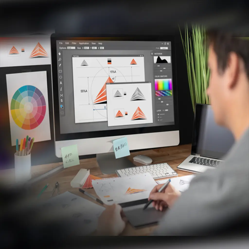 Graphic Design & Printing service illustration